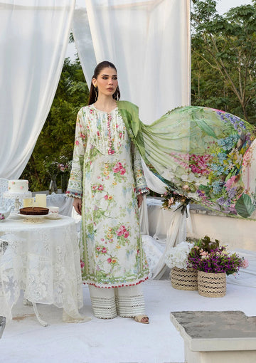 Elaf Premium ECD-6A Blossomea Elaf Prints With Chiffon Dupatta 2025